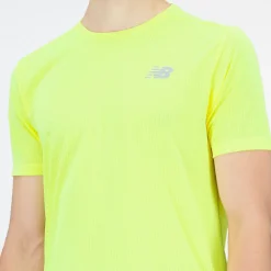 ODZIEZ BIEGOWA|BIEGANIE*New Balance ODZIEZ BIEGOWA|BIEGANIE Koszulka męska MT21262CSE – żółta