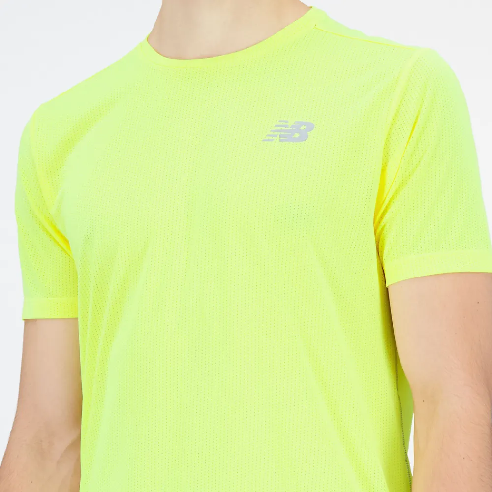 ODZIEZ BIEGOWA|BIEGANIE*New Balance ODZIEZ BIEGOWA|BIEGANIE Koszulka męska MT21262CSE – żółta