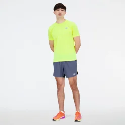 ODZIEZ BIEGOWA|BIEGANIE*New Balance ODZIEZ BIEGOWA|BIEGANIE Koszulka męska MT21262CSE – żółta