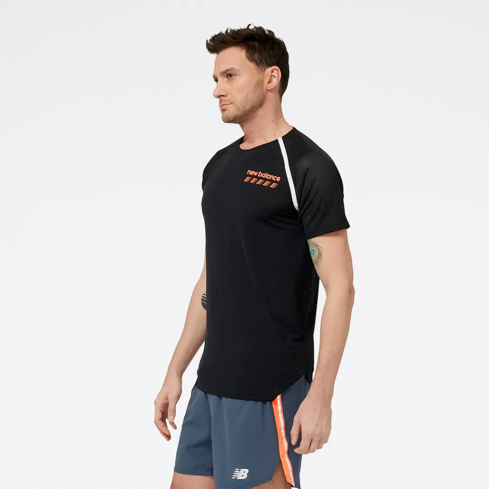 ODZIEZ BIEGOWA|BIEGANIE*New Balance ODZIEZ BIEGOWA|BIEGANIE Koszulka męska MT31241BK – czarna