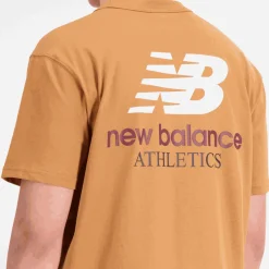 New Balance Koszulka męska MT31504TOB – brązowa