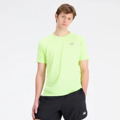 ODZIEZ BIEGOWA|BIEGANIE*New Balance ODZIEZ BIEGOWA|BIEGANIE Koszulka męska MT21262TWY – zielone