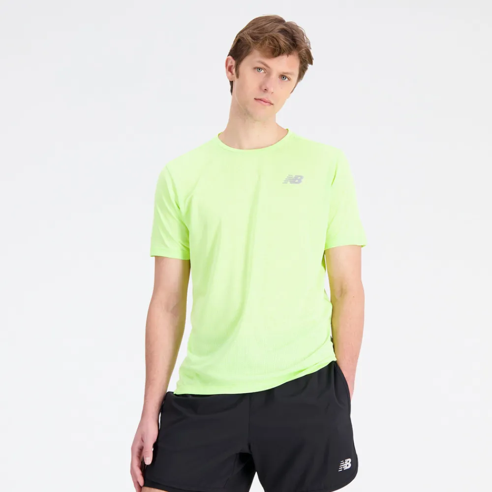 ODZIEZ BIEGOWA|BIEGANIE*New Balance ODZIEZ BIEGOWA|BIEGANIE Koszulka męska MT21262TWY – zielone