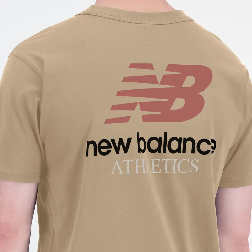 New Balance Koszulka męska MT31504INC – brązowa