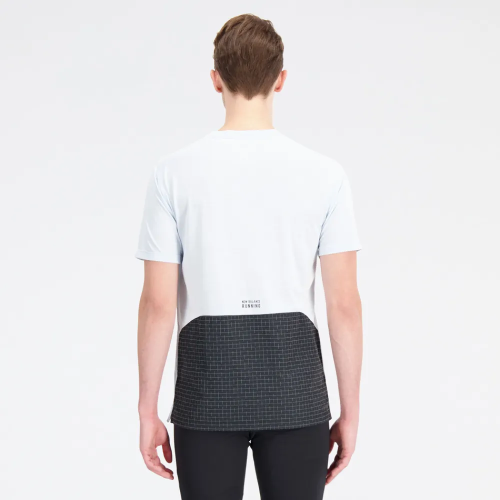 ODZIEZ BIEGOWA|BIEGANIE*New Balance ODZIEZ BIEGOWA|BIEGANIE Koszulka męska MT31251IBH – biała