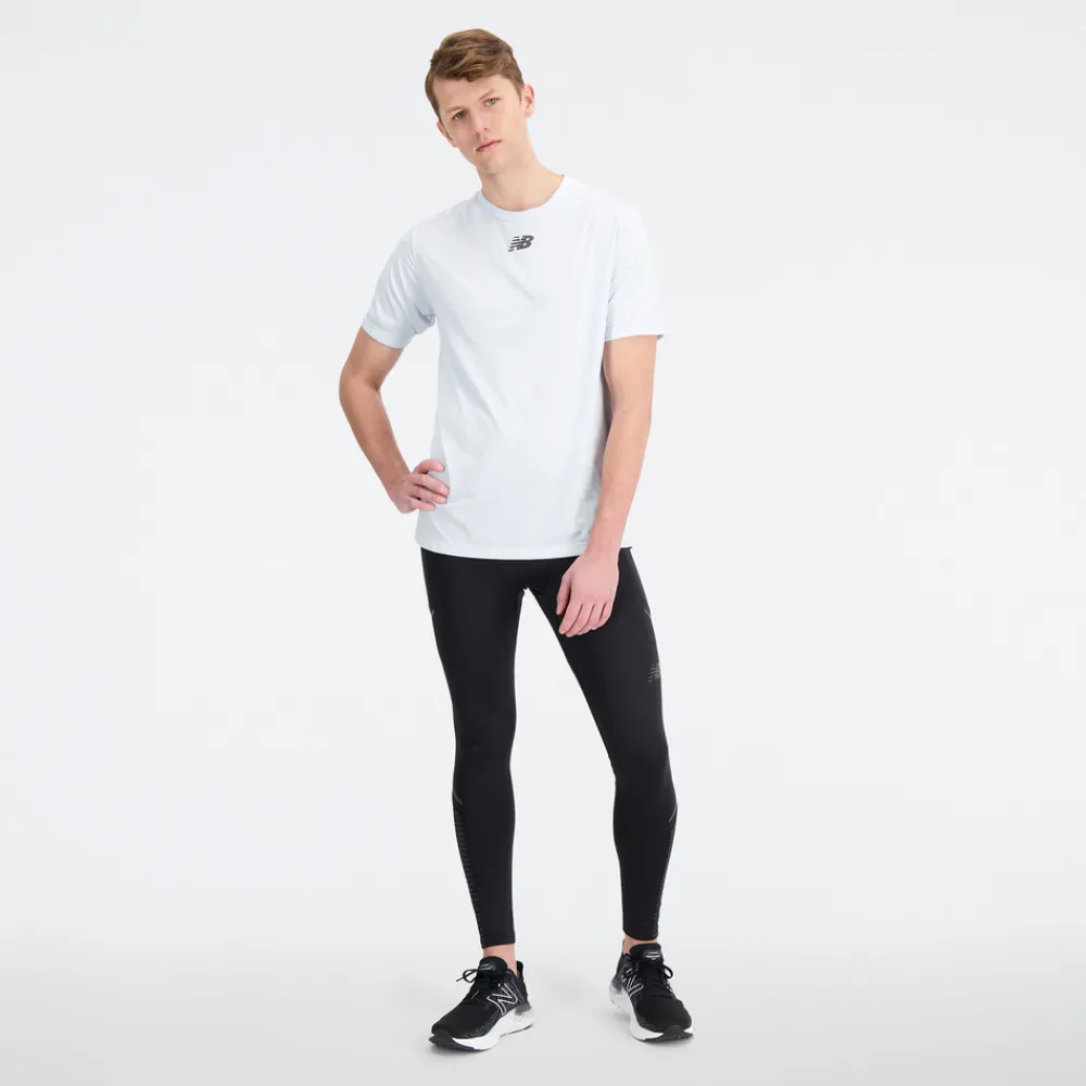 ODZIEZ BIEGOWA|BIEGANIE*New Balance ODZIEZ BIEGOWA|BIEGANIE Koszulka męska MT31251IBH – biała