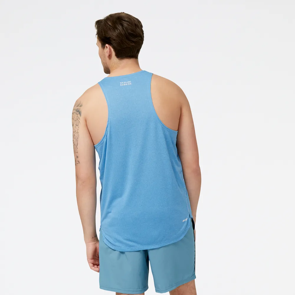 ODZIEZ BIEGOWA|BIEGANIE*New Balance ODZIEZ BIEGOWA|BIEGANIE Koszulka męska MT21276HBT – niebieska