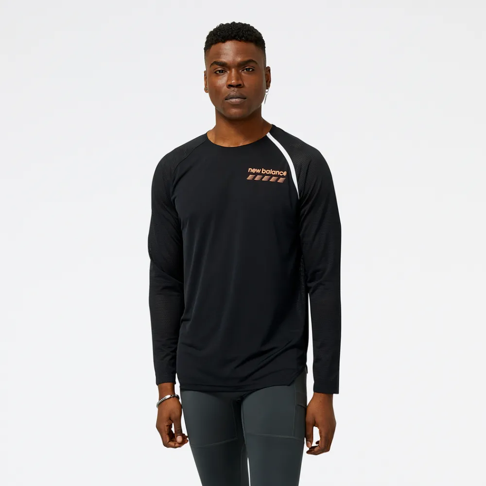 ODZIEZ BIEGOWA|BIEGANIE*New Balance ODZIEZ BIEGOWA|BIEGANIE Koszulka męska MT31242BK – czarna