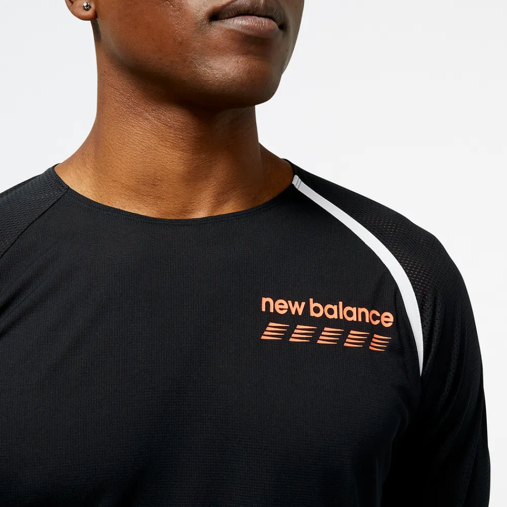 ODZIEZ BIEGOWA|BIEGANIE*New Balance ODZIEZ BIEGOWA|BIEGANIE Koszulka męska MT31242BK – czarna