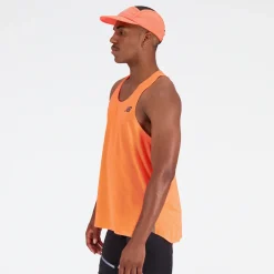 ODZIEZ BIEGOWA|BIEGANIE*New Balance ODZIEZ BIEGOWA|BIEGANIE Koszulka męska MT23280NDF – pomarańczowe