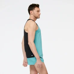 ODZIEZ BIEGOWA|BIEGANIE*New Balance ODZIEZ BIEGOWA|BIEGANIE Koszulka męska MT31240FAD – niebieska