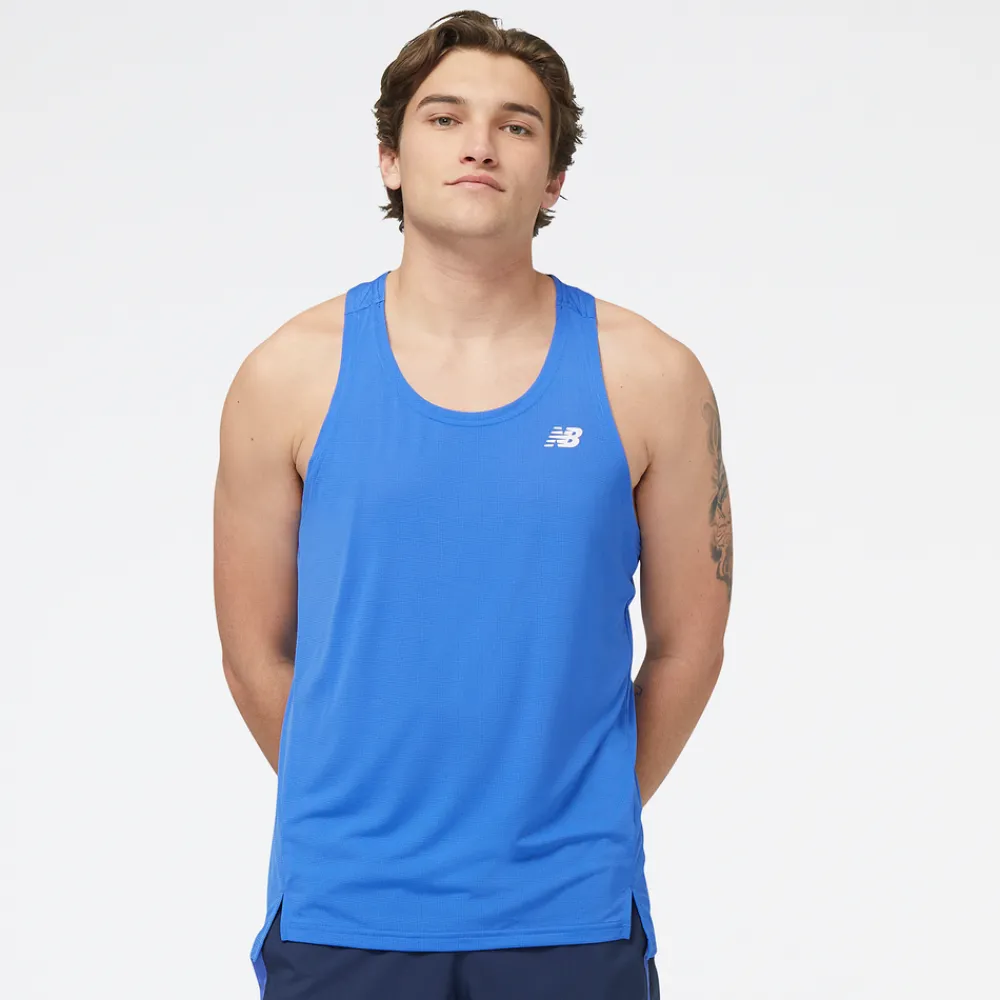 ODZIEZ BIEGOWA|BIEGANIE*New Balance ODZIEZ BIEGOWA|BIEGANIE Koszulka męska MT23220MIB – niebieska