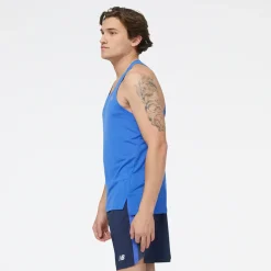 ODZIEZ BIEGOWA|BIEGANIE*New Balance ODZIEZ BIEGOWA|BIEGANIE Koszulka męska MT23220MIB – niebieska