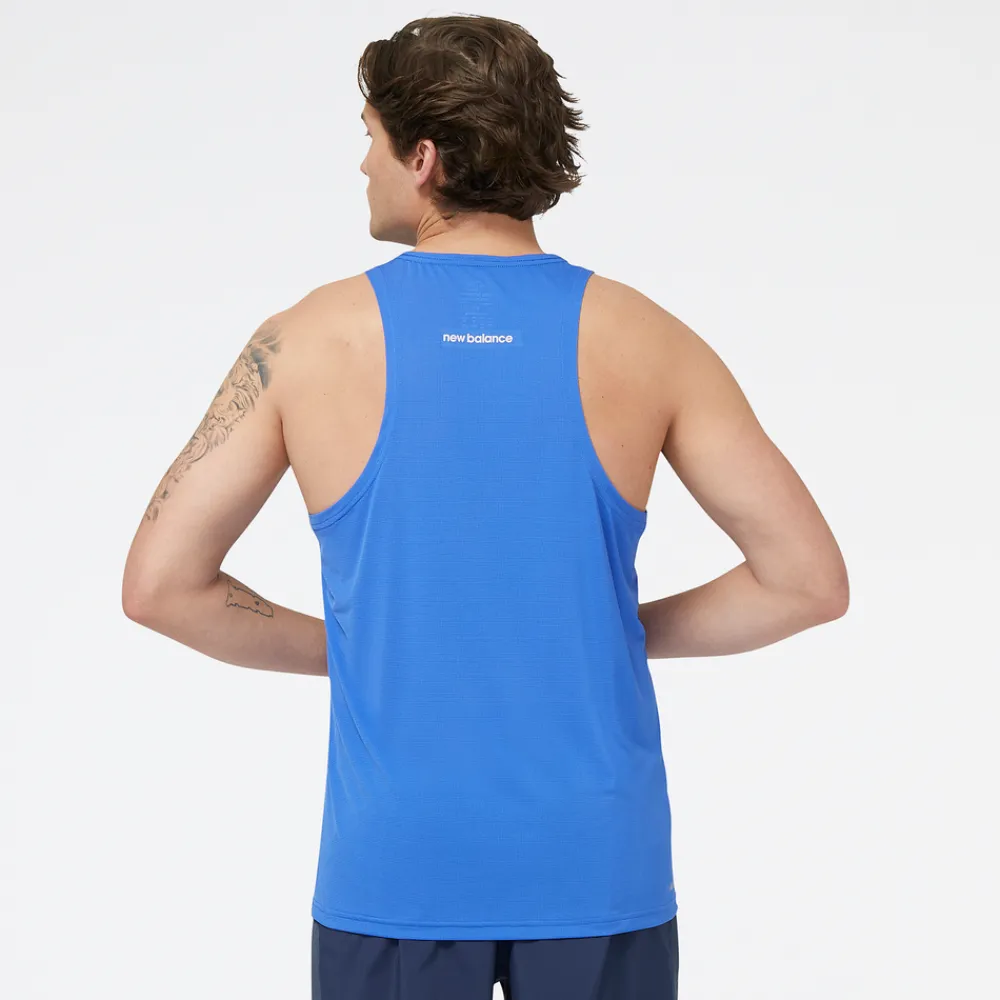 ODZIEZ BIEGOWA|BIEGANIE*New Balance ODZIEZ BIEGOWA|BIEGANIE Koszulka męska MT23220MIB – niebieska