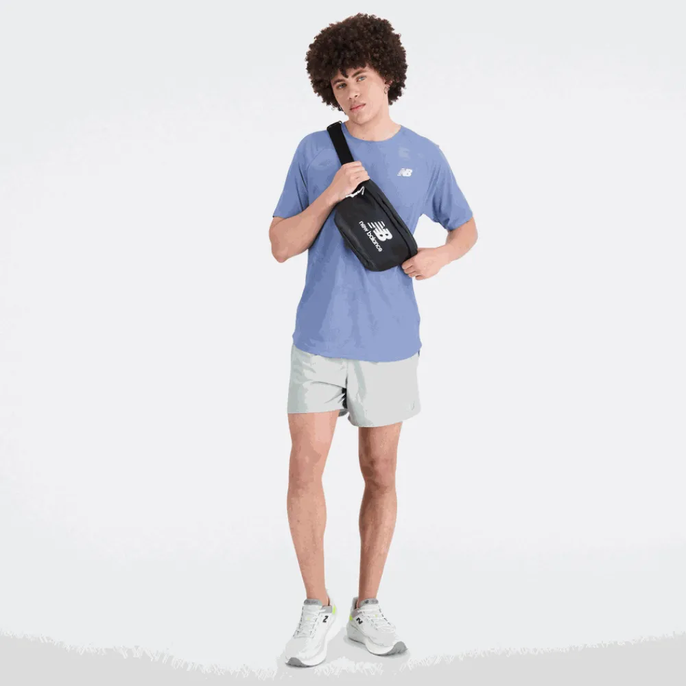 ODZIEZ BIEGOWA|BIEGANIE*New Balance ODZIEZ BIEGOWA|BIEGANIE Koszulka męska MT33281MYL – niebieska