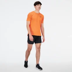 ODZIEZ BIEGOWA|BIEGANIE*New Balance ODZIEZ BIEGOWA|BIEGANIE Koszulka męska MT23281NDF – pomarańczowe