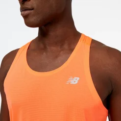 ODZIEZ BIEGOWA|BIEGANIE*New Balance ODZIEZ BIEGOWA|BIEGANIE Koszulka męska MT23220NDF – pomarańczowa