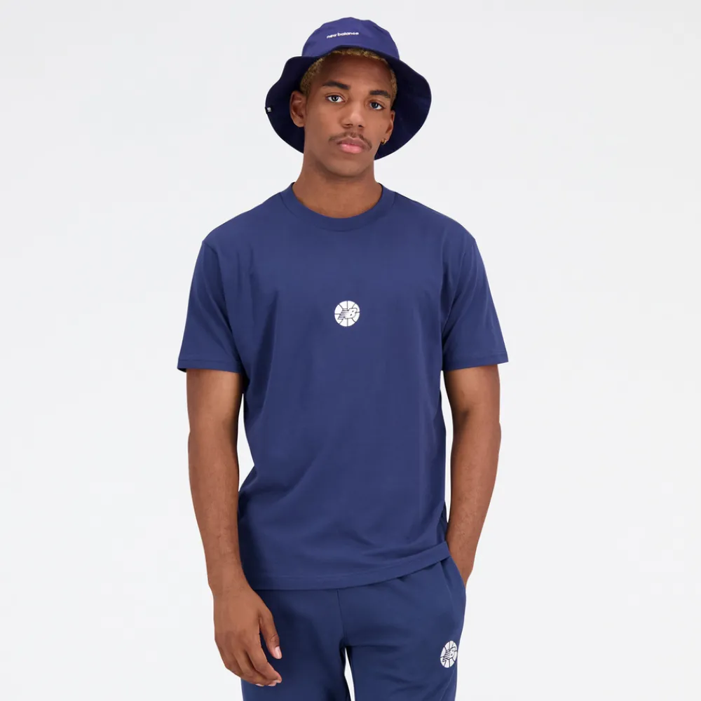 New Balance Koszulka męska MT23582NNY – granatowa