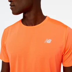 ODZIEZ BIEGOWA|BIEGANIE*New Balance ODZIEZ BIEGOWA|BIEGANIE Koszulka męska MT23222NDF – pomarańczowa