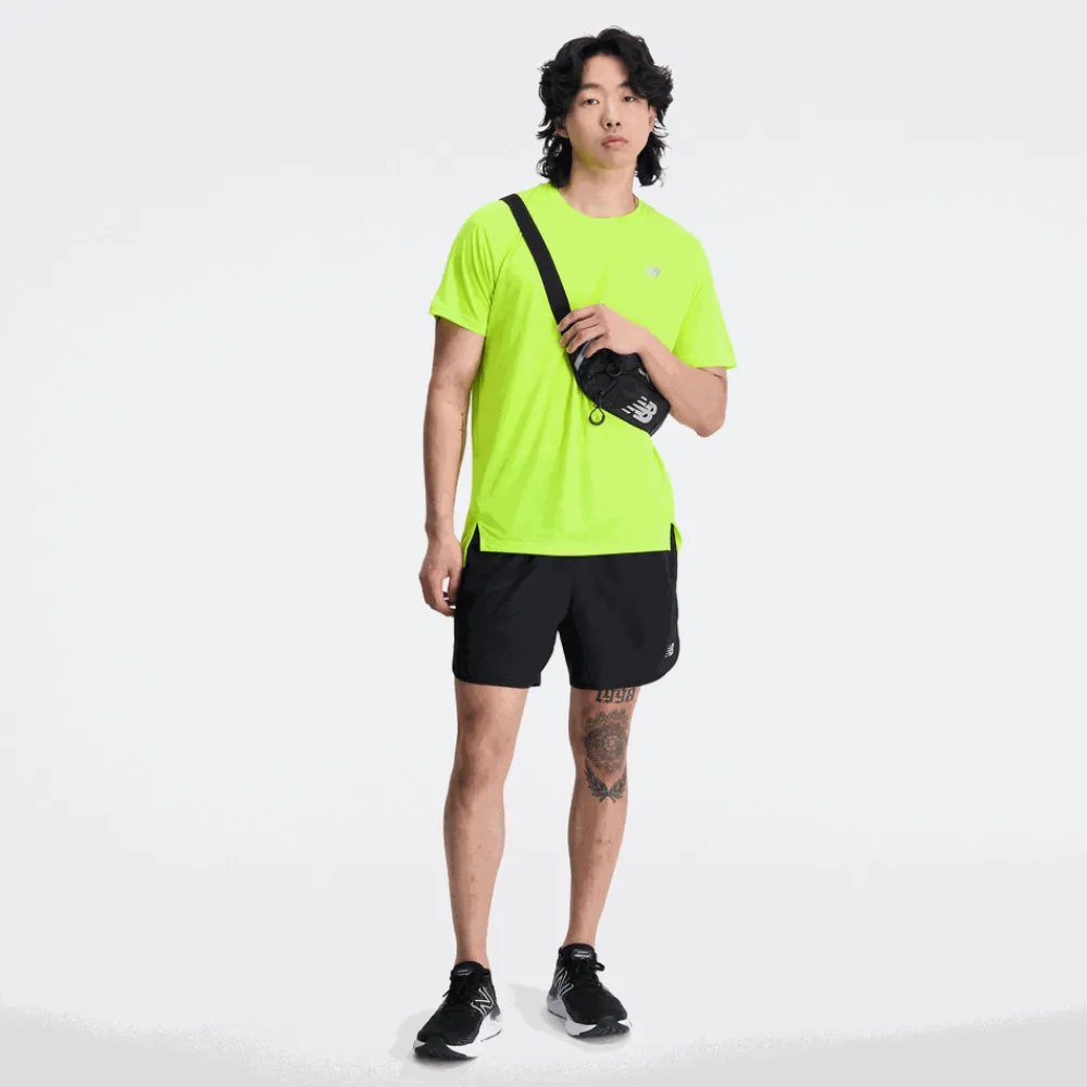ODZIEZ BIEGOWA|BIEGANIE*New Balance ODZIEZ BIEGOWA|BIEGANIE Koszulka męska MT23222THW – zielona