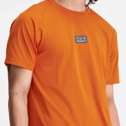 ODZIEZ BIEGOWA|BIEGANIE*New Balance ODZIEZ BIEGOWA|BIEGANIE Koszulka męska MT23277CEN – pomarańczowa