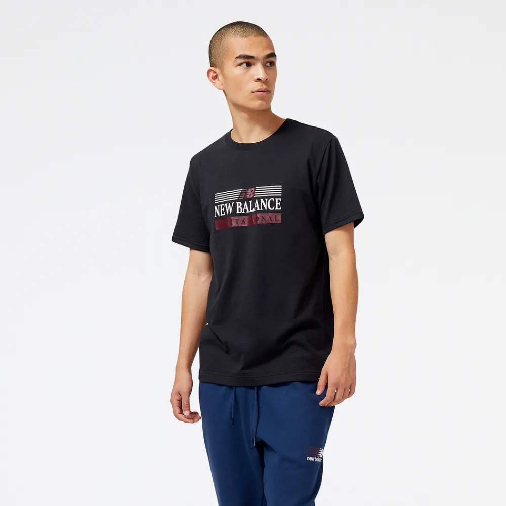 New Balance Koszulka męska MT31906BK – czarna