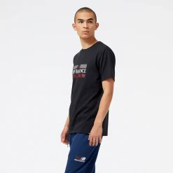 New Balance Koszulka męska MT31906BK – czarna