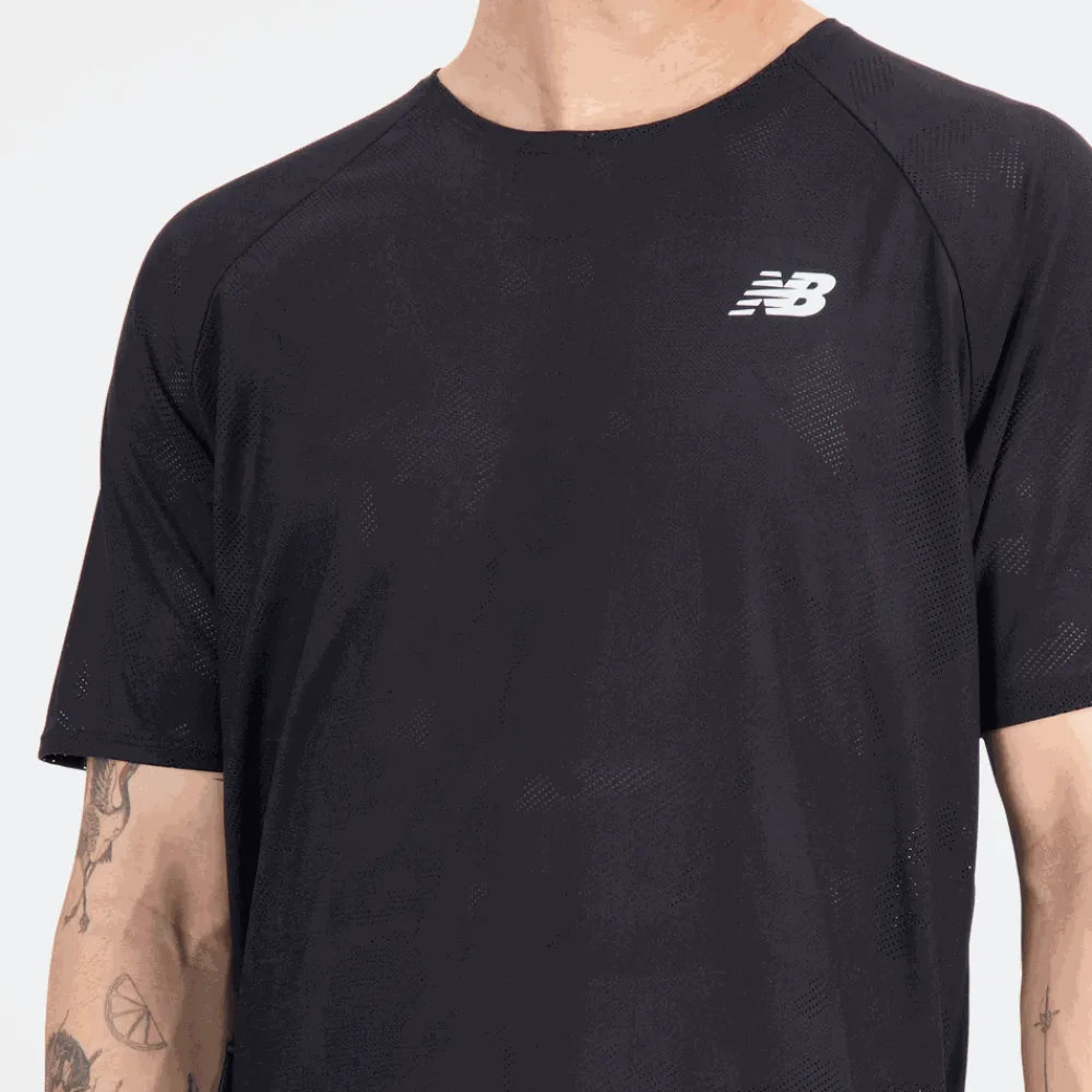 ODZIEZ BIEGOWA|BIEGANIE*New Balance ODZIEZ BIEGOWA|BIEGANIE Koszulka męska MT33281BK – czarna