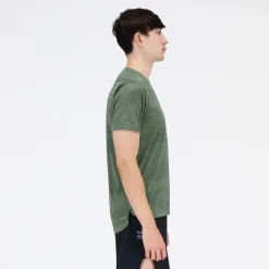 ODZIEZ BIEGOWA|BIEGANIE*New Balance ODZIEZ BIEGOWA|BIEGANIE Koszulka męska MT21263DON – zielone