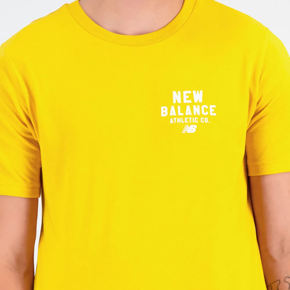New Balance Koszulka męska MT31909VGL – żółta