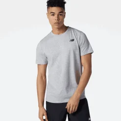 ODZIEZ BIEGOWA|BIEGANIE*New Balance ODZIEZ BIEGOWA|BIEGANIE Koszulka męska MT11070AG – szara
