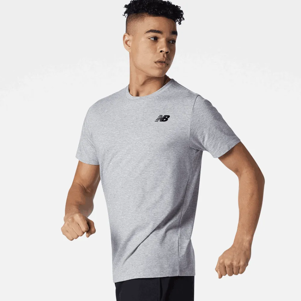 ODZIEZ BIEGOWA|BIEGANIE*New Balance ODZIEZ BIEGOWA|BIEGANIE Koszulka męska MT11070AG – szara