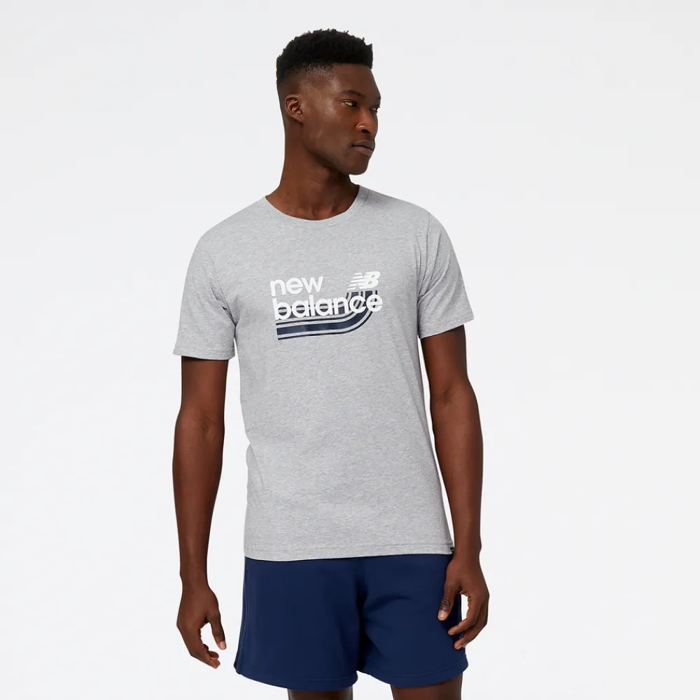 New Balance Koszulka męska MT31908AG – szara