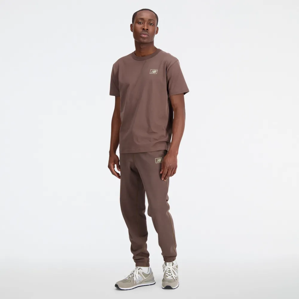 New Balance Koszulka męska MT33511DUO – brązowa