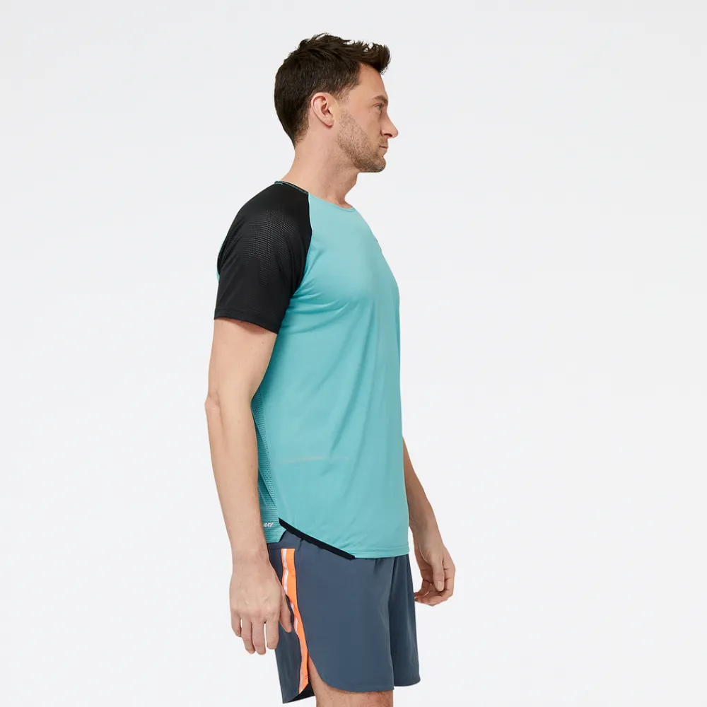 ODZIEZ BIEGOWA|BIEGANIE*New Balance ODZIEZ BIEGOWA|BIEGANIE Koszulka męska MT31241FAD – niebieska