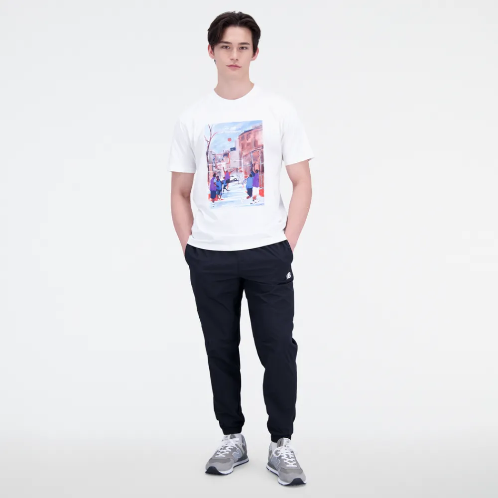 New Balance Koszulka męska MT31583SST – biała