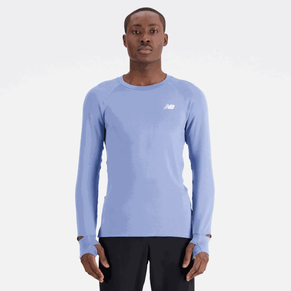 ODZIEZ BIEGOWA|BIEGANIE*New Balance ODZIEZ BIEGOWA|BIEGANIE Koszulka męska MT33284MYL – niebieska