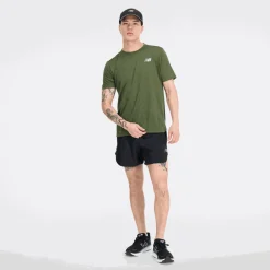 ODZIEZ BIEGOWA|BIEGANIE*New Balance ODZIEZ BIEGOWA|BIEGANIE Koszulka męska MT21262KMU– zielona