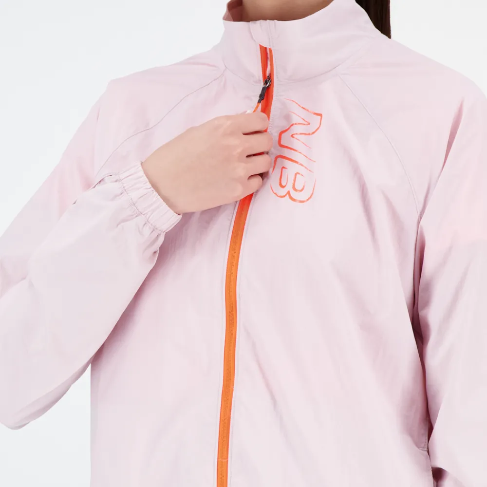 ODZIEZ BIEGOWA|BIEGANIE*New Balance ODZIEZ BIEGOWA|BIEGANIE Kurtka damska WJ21265SOI – różowa