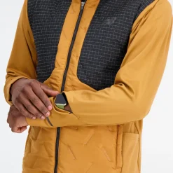 ODZIEZ BIEGOWA|BIEGANIE*New Balance ODZIEZ BIEGOWA|BIEGANIE Kurtka męska MJ33256TOB – żółta