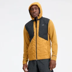 ODZIEZ BIEGOWA|BIEGANIE*New Balance ODZIEZ BIEGOWA|BIEGANIE Kurtka męska MJ33256TOB – żółta