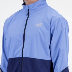 ODZIEZ BIEGOWA|BIEGANIE*New Balance ODZIEZ BIEGOWA|BIEGANIE Kurtka męska MJ21265HER – niebieska