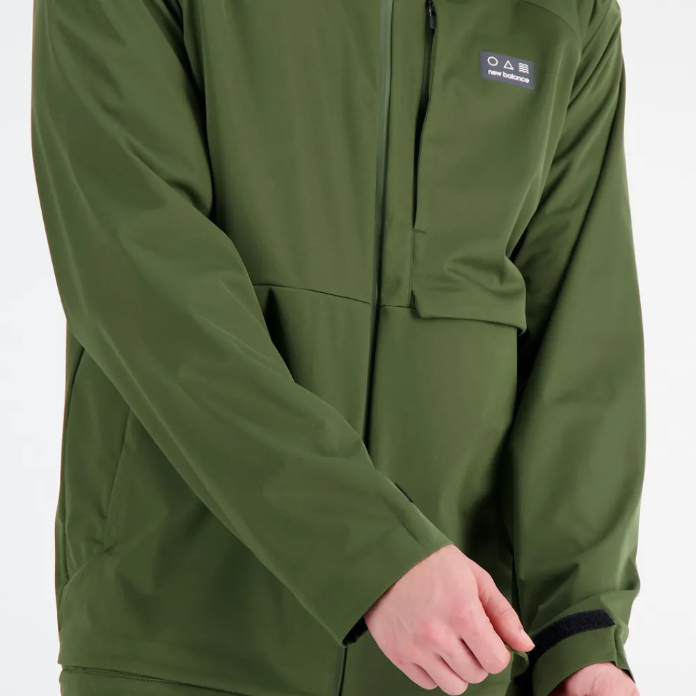 ODZIEZ BIEGOWA|BIEGANIE*New Balance ODZIEZ BIEGOWA|BIEGANIE Kurtka męska MJ33276KOU – zielona