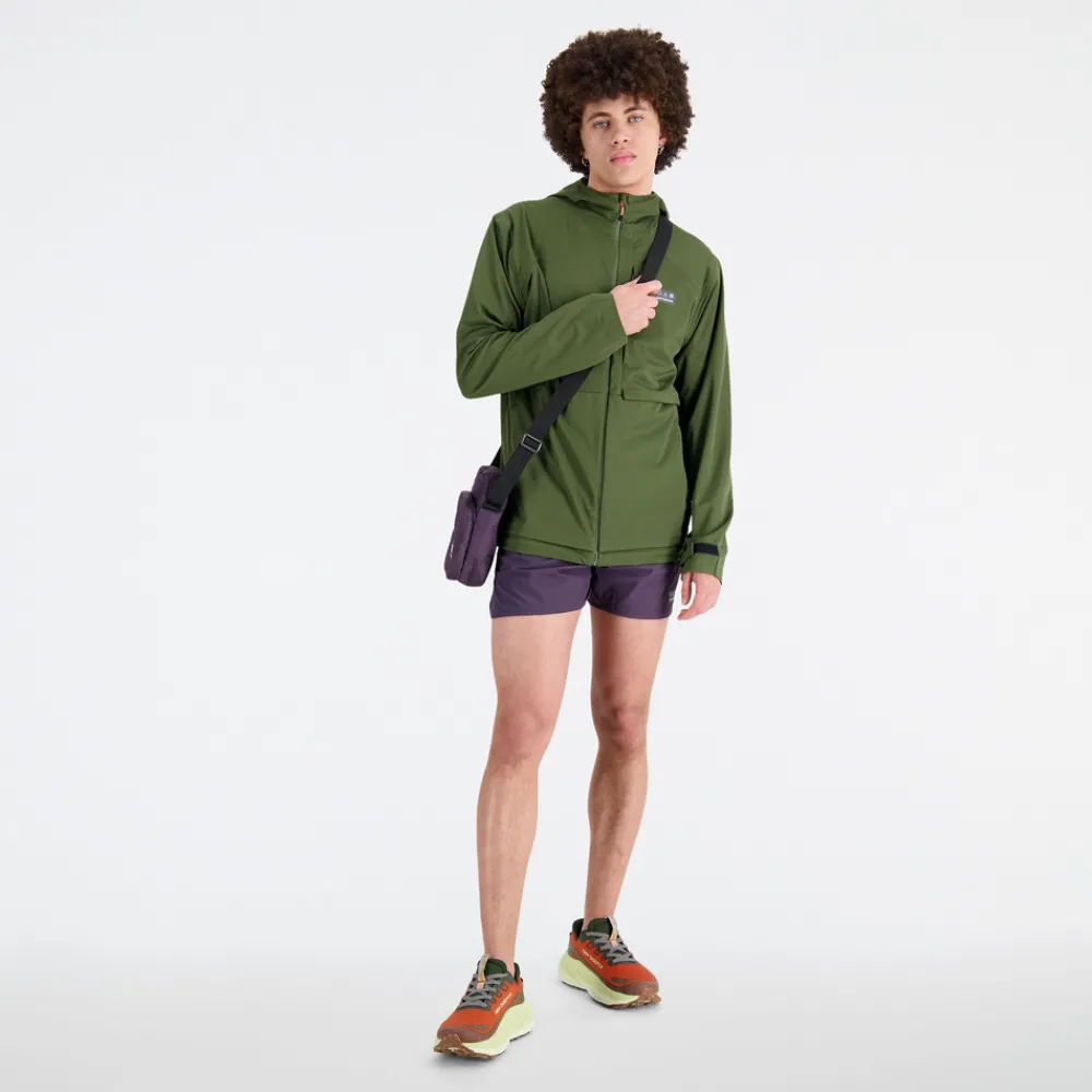 ODZIEZ BIEGOWA|BIEGANIE*New Balance ODZIEZ BIEGOWA|BIEGANIE Kurtka męska MJ33276KOU – zielona