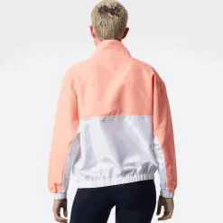 ODZIEZ BIEGOWA|BIEGANIE*New Balance ODZIEZ BIEGOWA|BIEGANIE Kurtka WJ21800PPI – pomarańczowo–biała