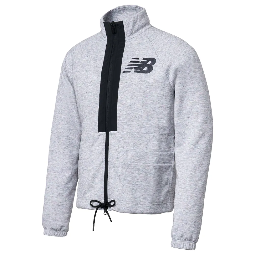 ODZIEZ BIEGOWA|BIEGANIE*New Balance ODZIEZ BIEGOWA|BIEGANIE Kurtka unisex UJ31053SXY – szara