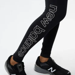 BIEGANIE|ODZIEZ BIEGOWA*New Balance BIEGANIE|ODZIEZ BIEGOWA Legginsy damskie WP23507BK – czarne