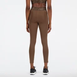 ODZIEZ BIEGOWA|BIEGANIE*New Balance ODZIEZ BIEGOWA|BIEGANIE Legginsy damskie WP21177DUO – brązowe