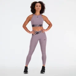 ODZIEZ BIEGOWA|BIEGANIE*New Balance ODZIEZ BIEGOWA|BIEGANIE Legginsy damskie WP21177ZNC – fioletowe