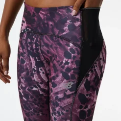ODZIEZ BIEGOWA|BIEGANIE*New Balance ODZIEZ BIEGOWA|BIEGANIE Legginsy damskie WP21274RAN – kolor